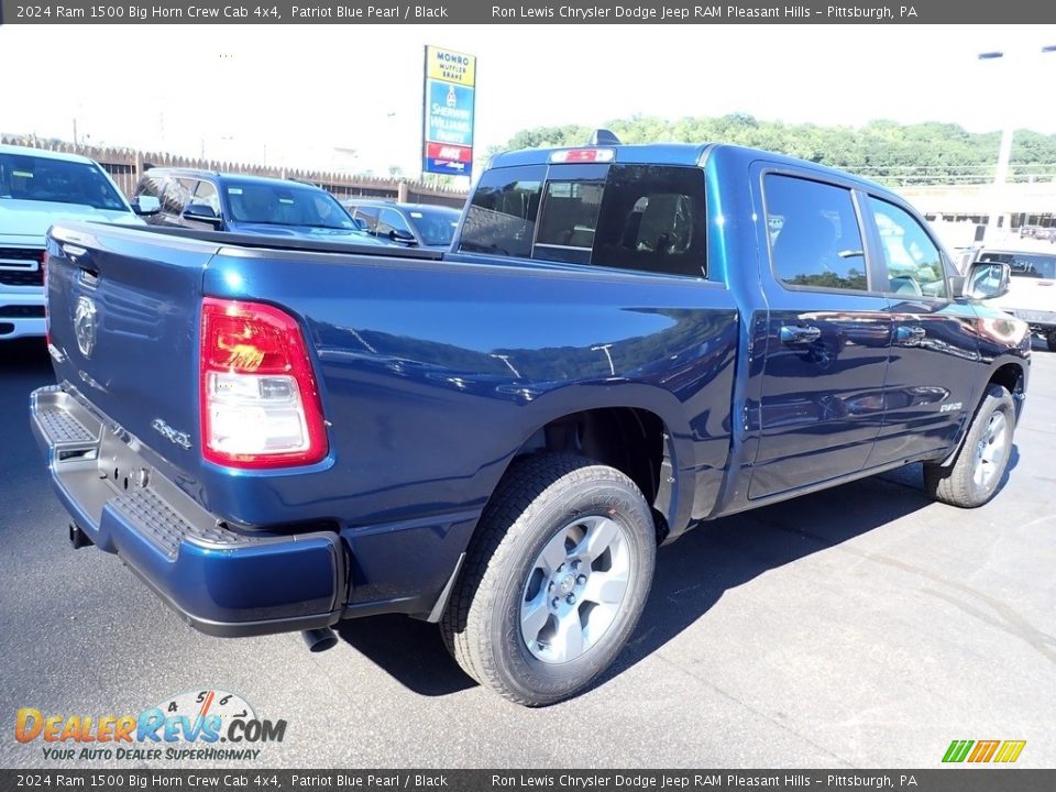 2024 Ram 1500 Big Horn Crew Cab 4x4 Patriot Blue Pearl / Black Photo #6