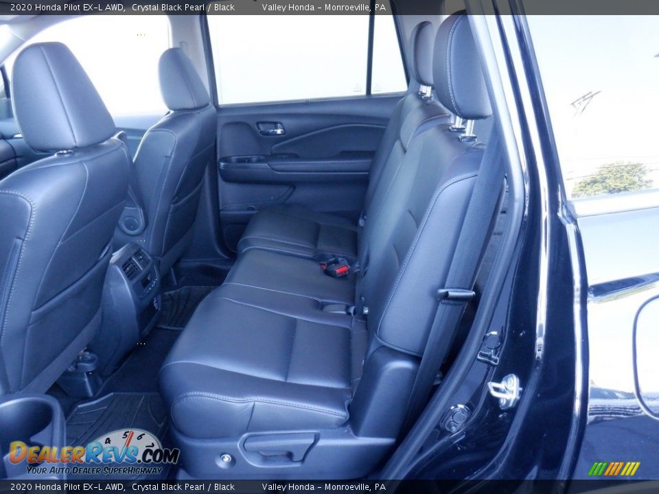 2020 Honda Pilot EX-L AWD Crystal Black Pearl / Black Photo #27