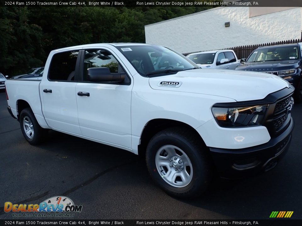 2024 Ram 1500 Tradesman Crew Cab 4x4 Bright White / Black Photo #9