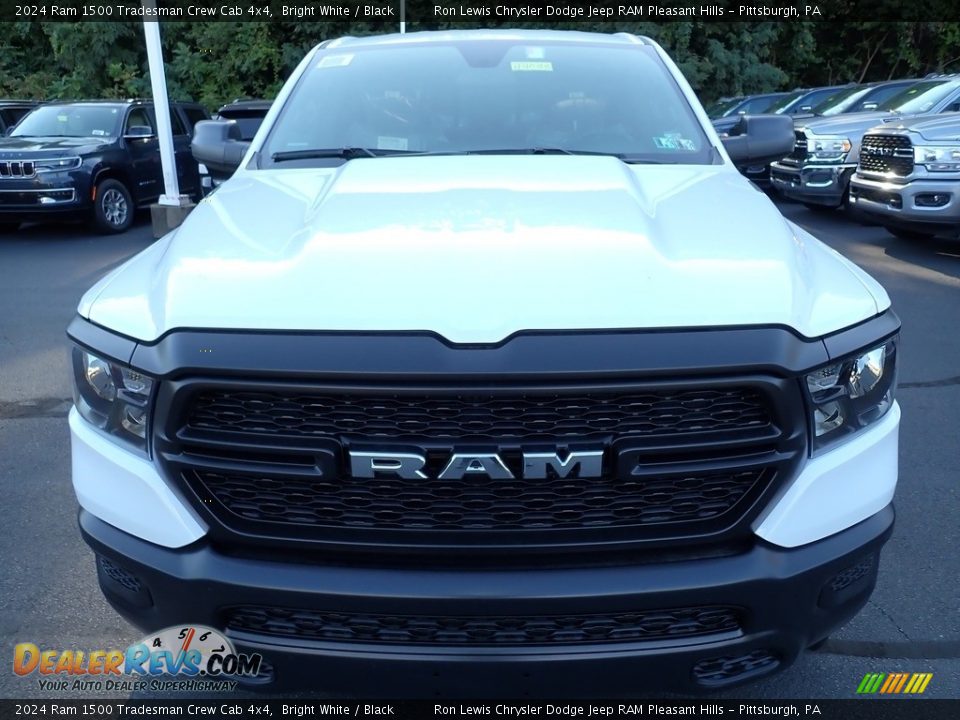 2024 Ram 1500 Tradesman Crew Cab 4x4 Bright White / Black Photo #10