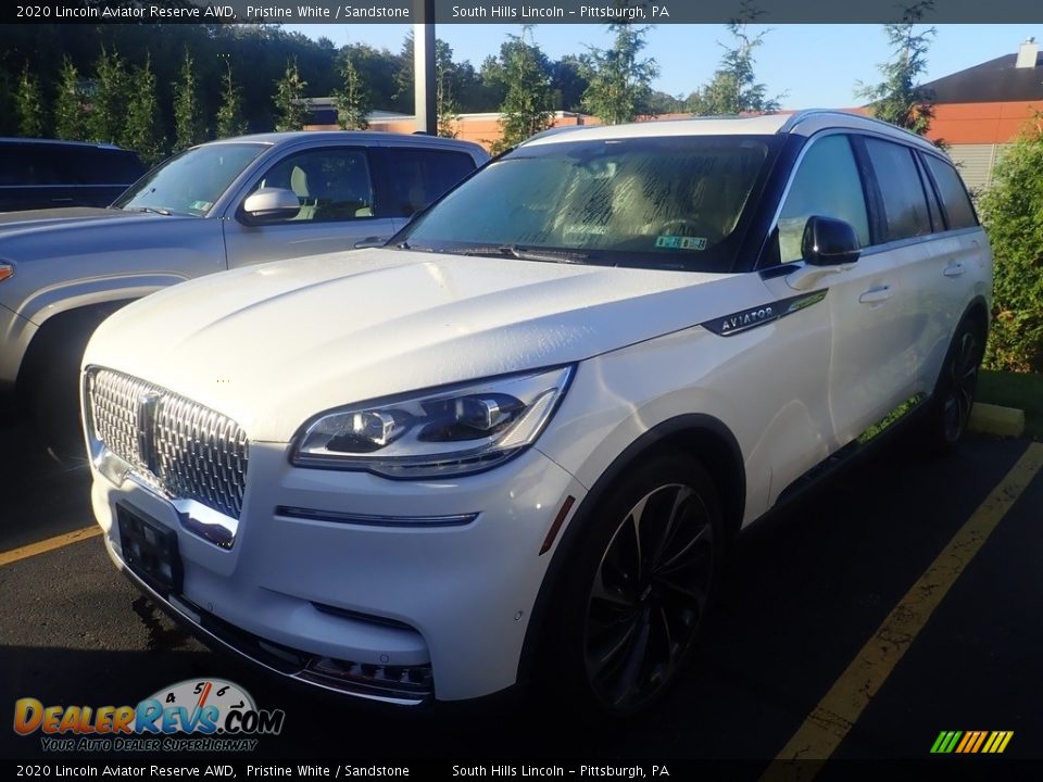 2020 Lincoln Aviator Reserve AWD Pristine White / Sandstone Photo #1