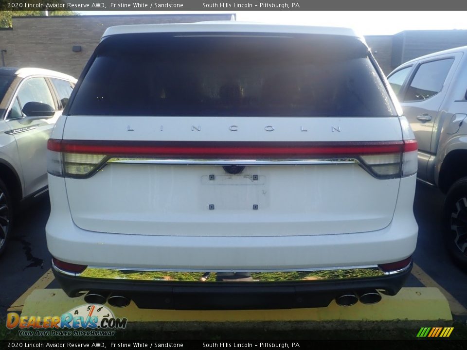 2020 Lincoln Aviator Reserve AWD Pristine White / Sandstone Photo #2