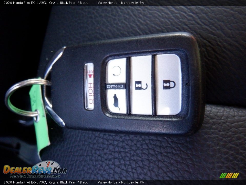 2020 Honda Pilot EX-L AWD Crystal Black Pearl / Black Photo #33