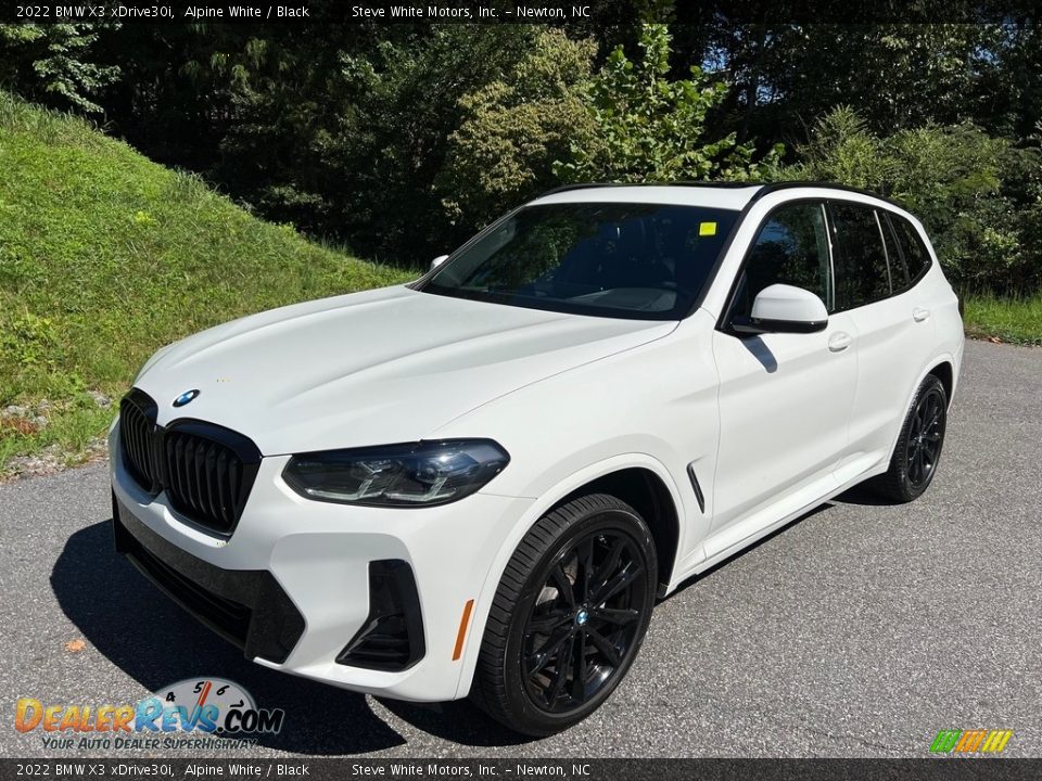 2022 BMW X3 xDrive30i Alpine White / Black Photo #3