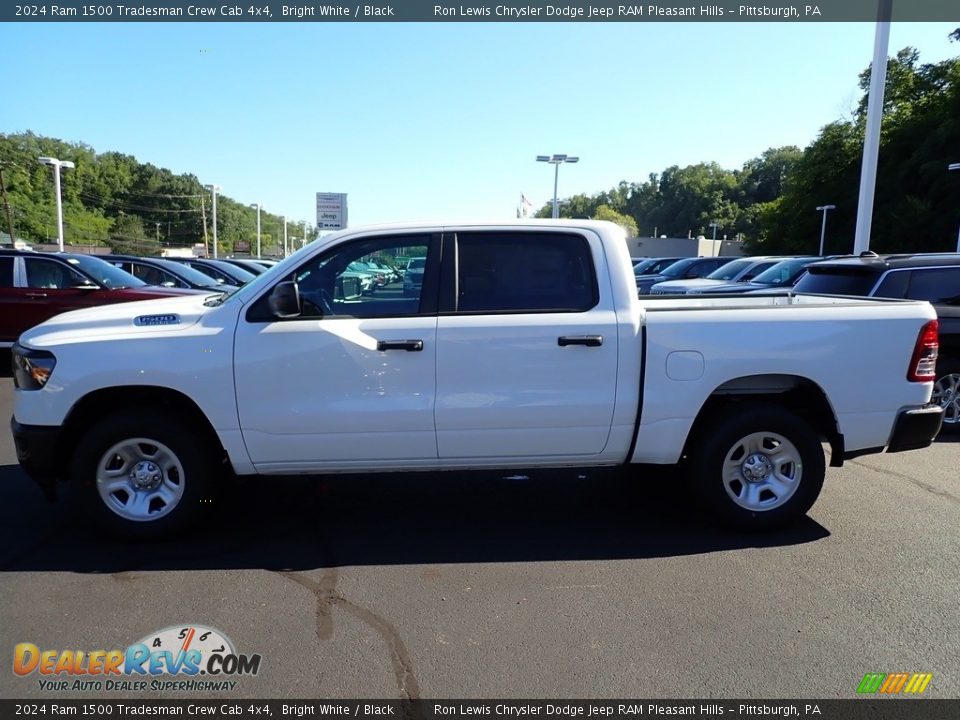 2024 Ram 1500 Tradesman Crew Cab 4x4 Bright White / Black Photo #2