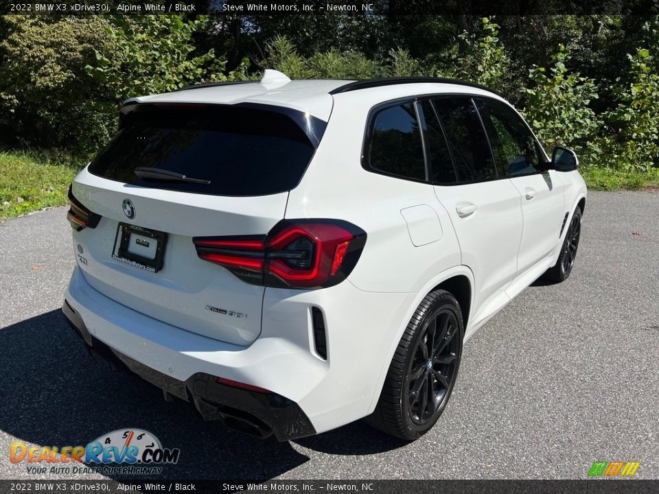 2022 BMW X3 xDrive30i Alpine White / Black Photo #8