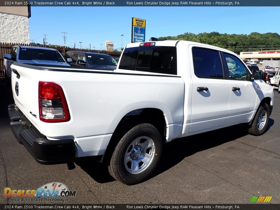 2024 Ram 1500 Tradesman Crew Cab 4x4 Bright White / Black Photo #6