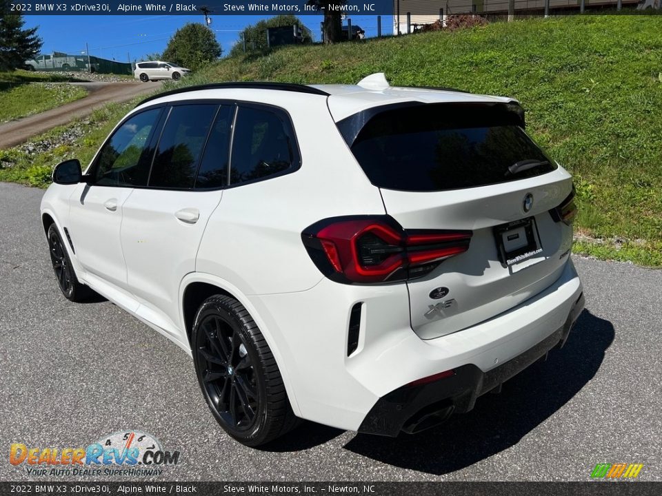 2022 BMW X3 xDrive30i Alpine White / Black Photo #10