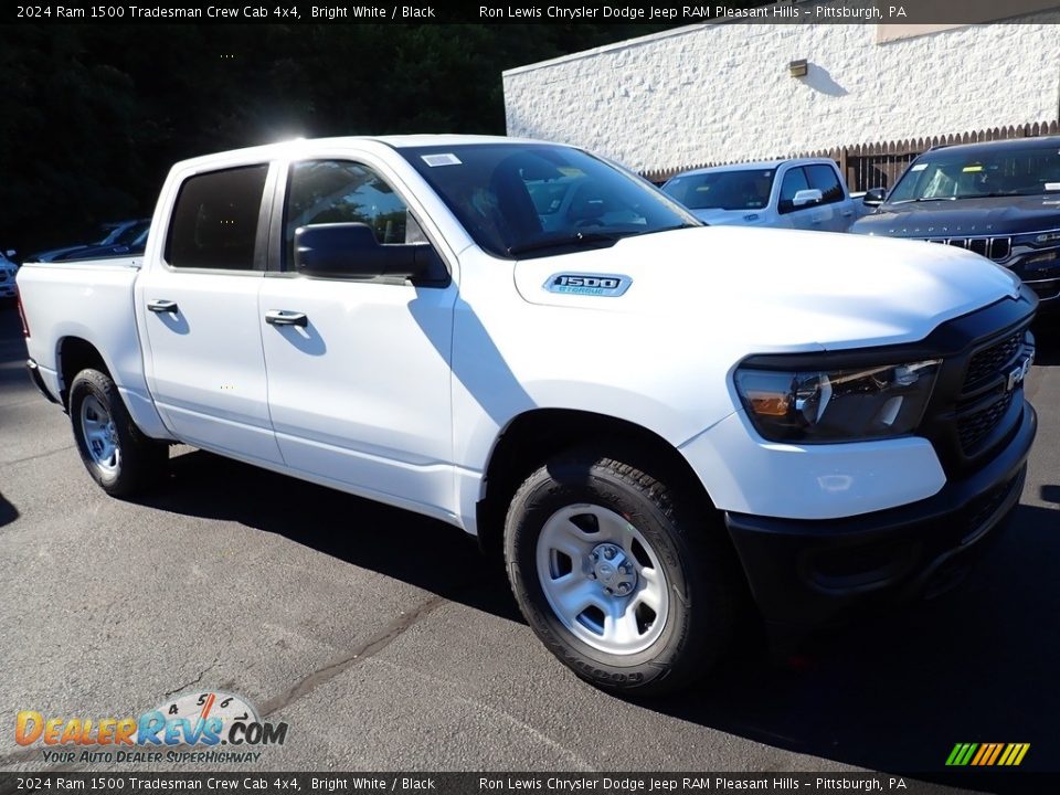 2024 Ram 1500 Tradesman Crew Cab 4x4 Bright White / Black Photo #8