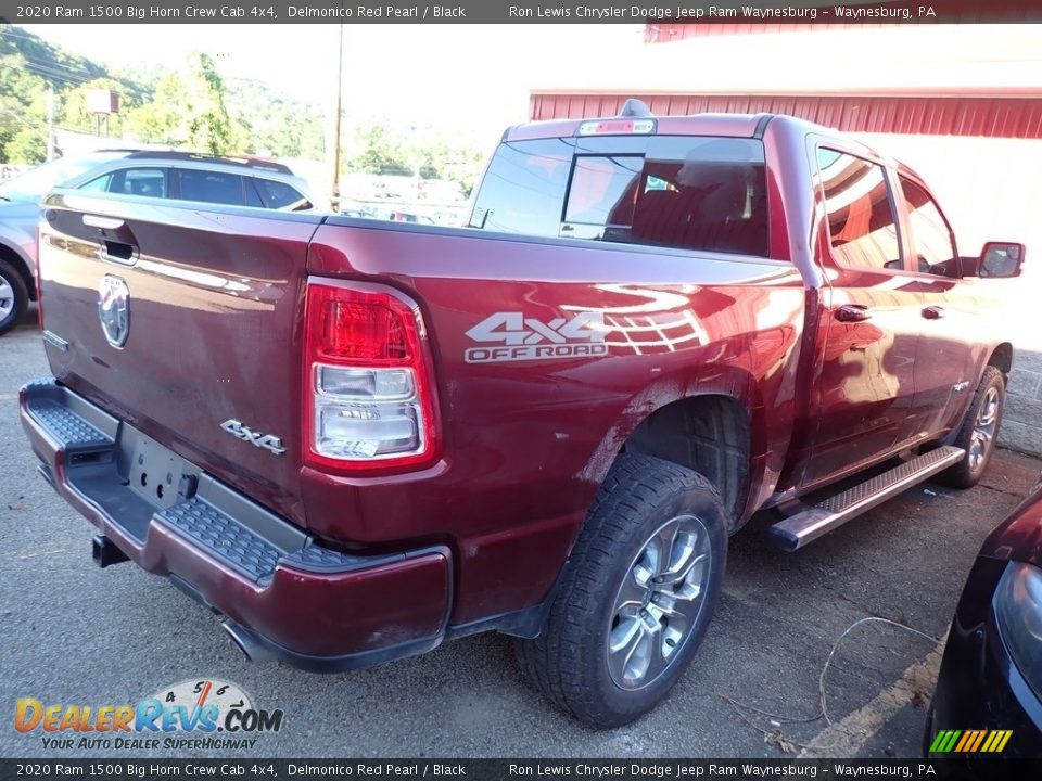 2020 Ram 1500 Big Horn Crew Cab 4x4 Delmonico Red Pearl / Black Photo #3