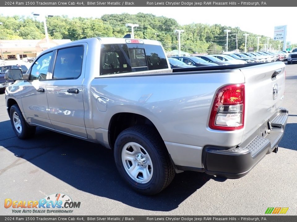 2024 Ram 1500 Tradesman Crew Cab 4x4 Billet Silver Metallic / Black Photo #3