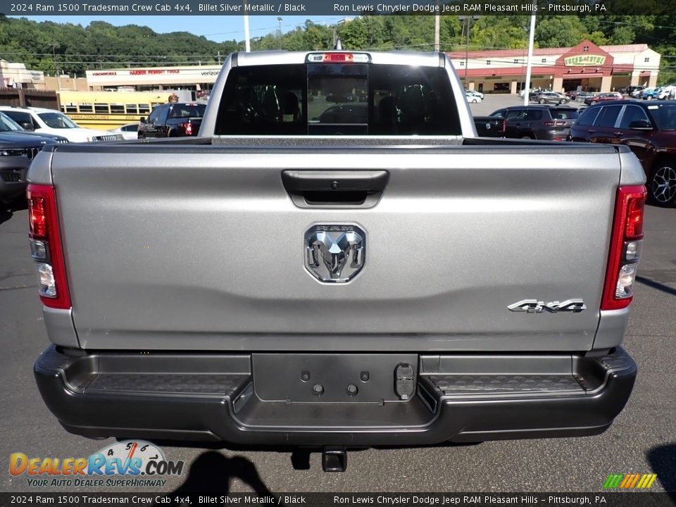 2024 Ram 1500 Tradesman Crew Cab 4x4 Billet Silver Metallic / Black Photo #4