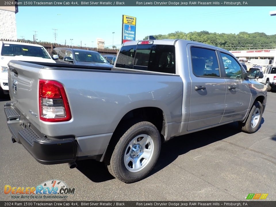 2024 Ram 1500 Tradesman Crew Cab 4x4 Billet Silver Metallic / Black Photo #7