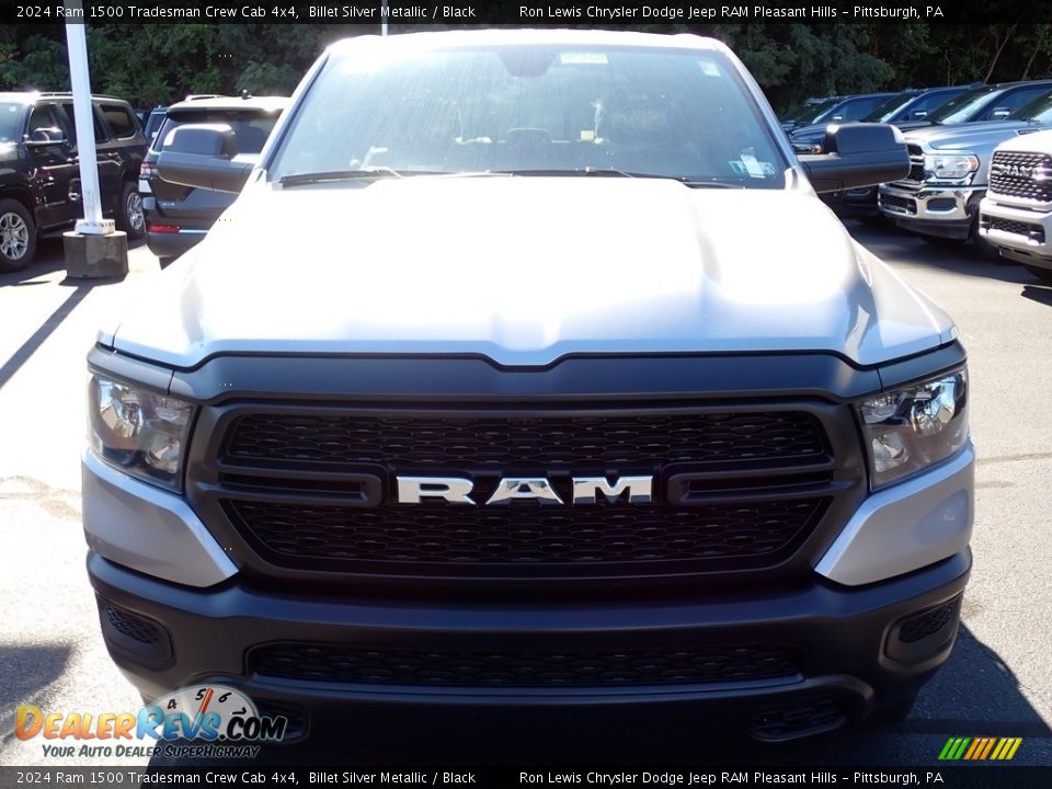 2024 Ram 1500 Tradesman Crew Cab 4x4 Billet Silver Metallic / Black Photo #10