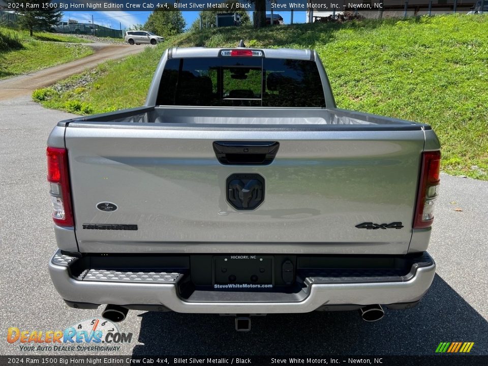 2024 Ram 1500 Big Horn Night Edition Crew Cab 4x4 Billet Silver Metallic / Black Photo #7