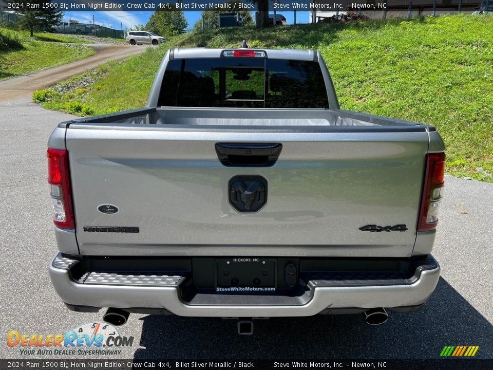 2024 Ram 1500 Big Horn Night Edition Crew Cab 4x4 Billet Silver Metallic / Black Photo #7