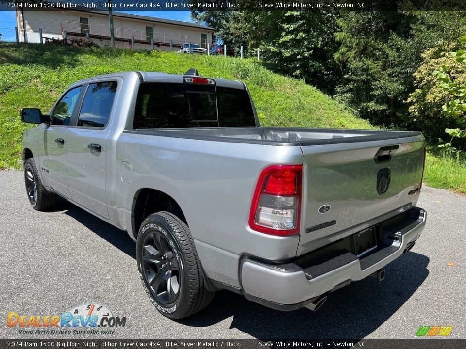 2024 Ram 1500 Big Horn Night Edition Crew Cab 4x4 Billet Silver Metallic / Black Photo #9