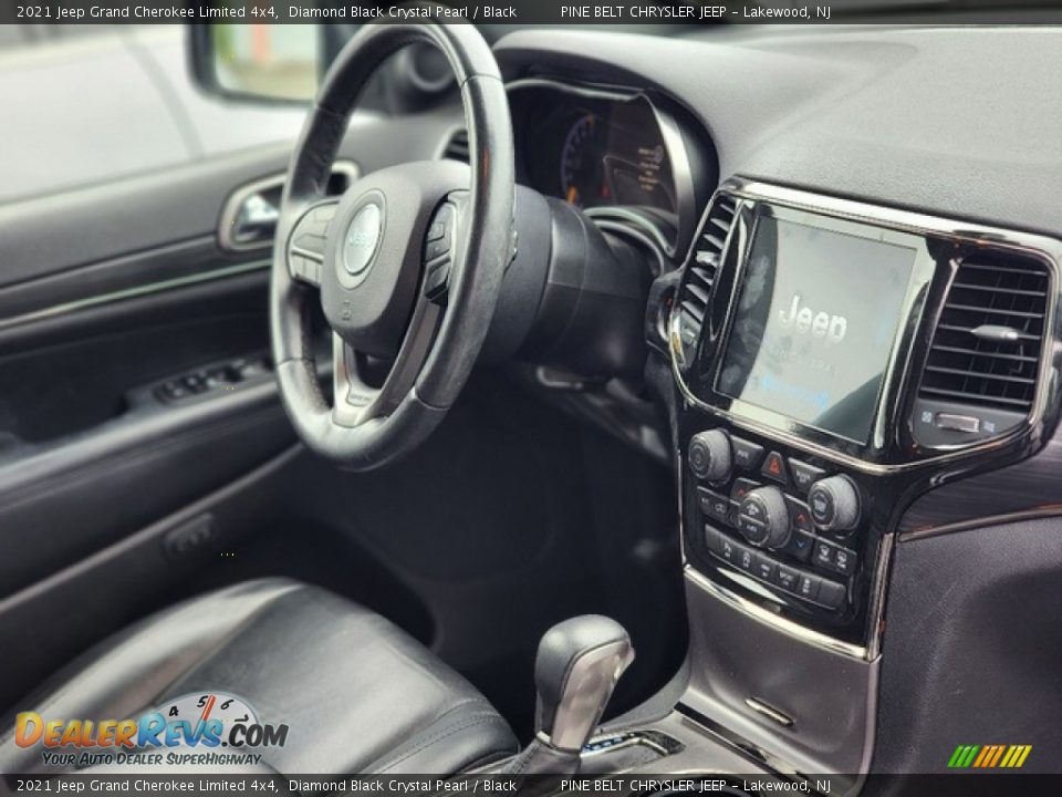 2021 Jeep Grand Cherokee Limited 4x4 Diamond Black Crystal Pearl / Black Photo #6