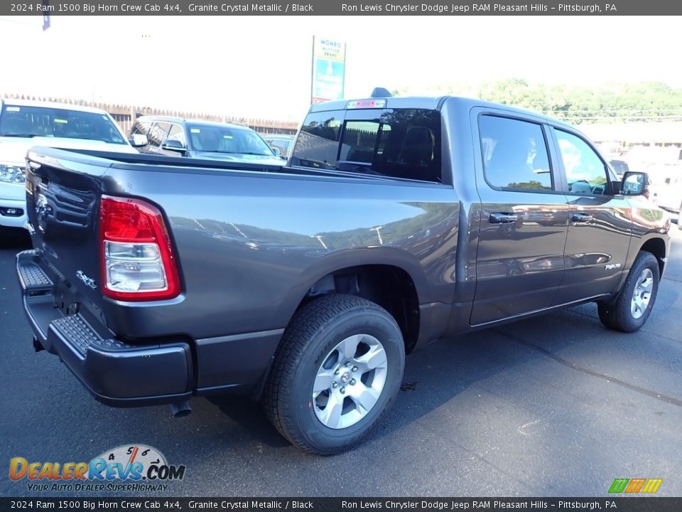 2024 Ram 1500 Big Horn Crew Cab 4x4 Granite Crystal Metallic / Black Photo #7