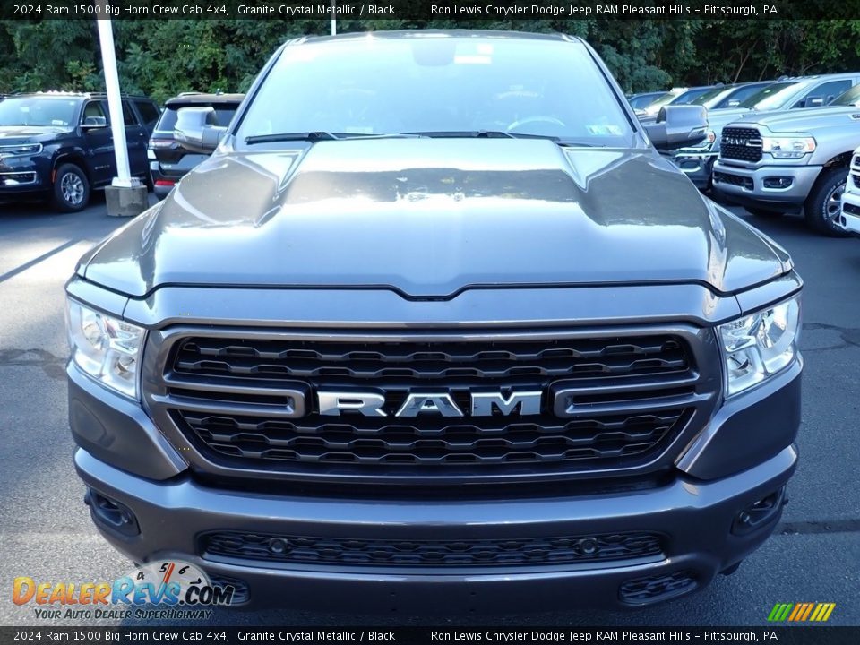 2024 Ram 1500 Big Horn Crew Cab 4x4 Granite Crystal Metallic / Black Photo #10