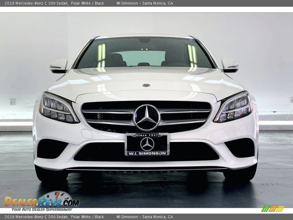 2019 Mercedes-Benz C 300 Sedan Polar White / Black Photo #2