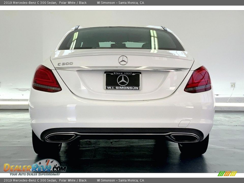 2019 Mercedes-Benz C 300 Sedan Polar White / Black Photo #3