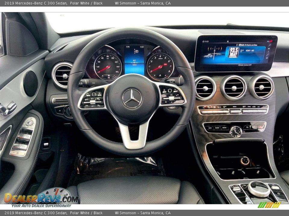 2019 Mercedes-Benz C 300 Sedan Polar White / Black Photo #4