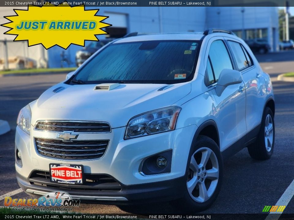 2015 Chevrolet Trax LTZ AWD White Pearl Tricoat / Jet Black/Brownstone Photo #1