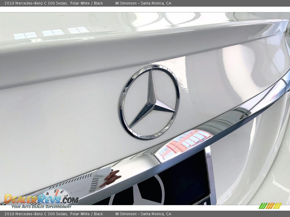 2019 Mercedes-Benz C 300 Sedan Polar White / Black Photo #7