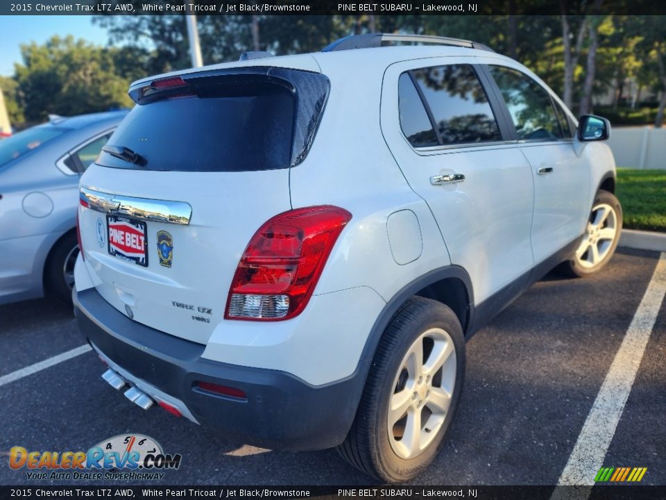 2015 Chevrolet Trax LTZ AWD White Pearl Tricoat / Jet Black/Brownstone Photo #3