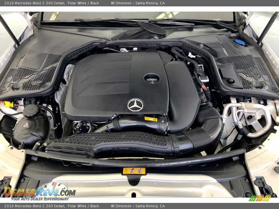2019 Mercedes-Benz C 300 Sedan Polar White / Black Photo #9