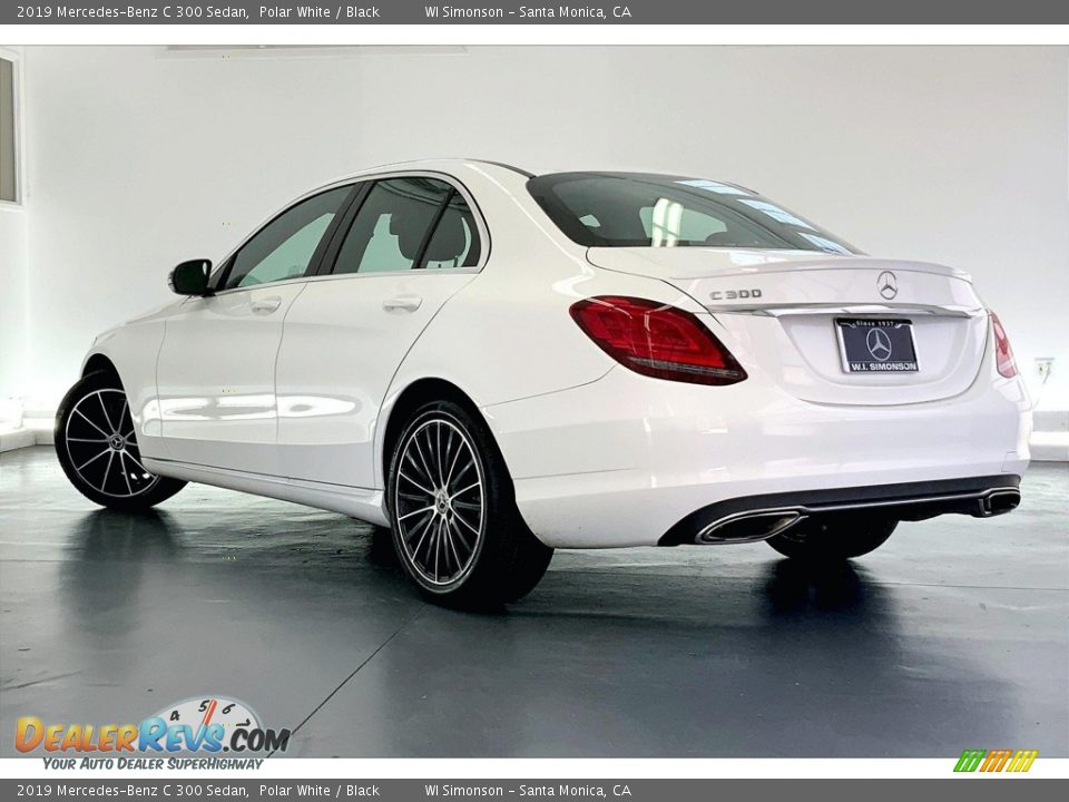 2019 Mercedes-Benz C 300 Sedan Polar White / Black Photo #10