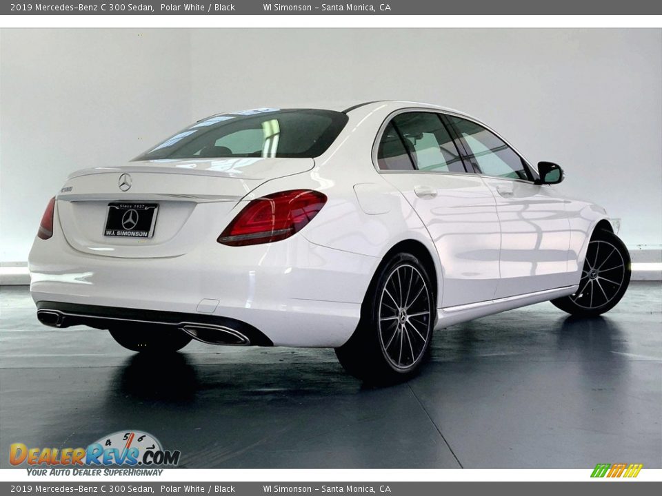 2019 Mercedes-Benz C 300 Sedan Polar White / Black Photo #13