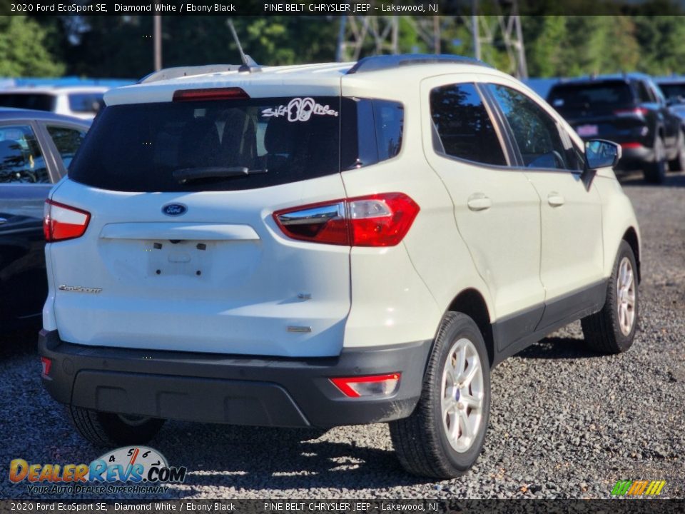 2020 Ford EcoSport SE Diamond White / Ebony Black Photo #3