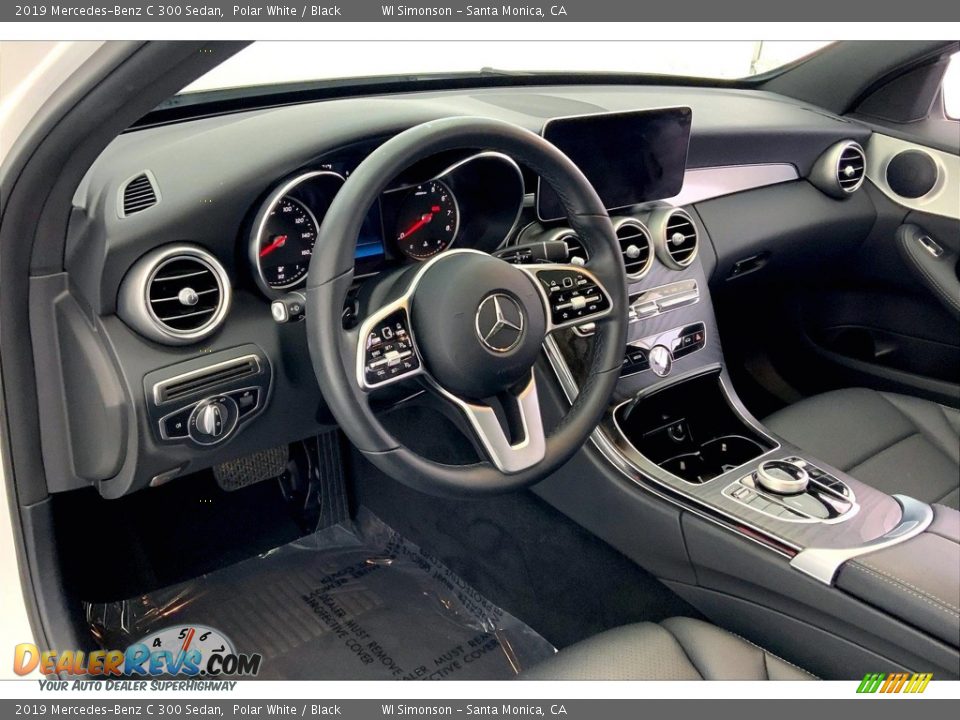 2019 Mercedes-Benz C 300 Sedan Polar White / Black Photo #14