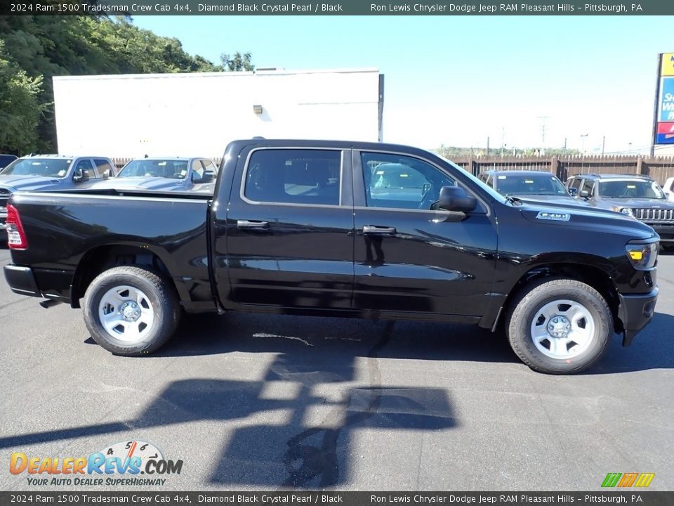 Diamond Black Crystal Pearl 2024 Ram 1500 Tradesman Crew Cab 4x4 Photo #8