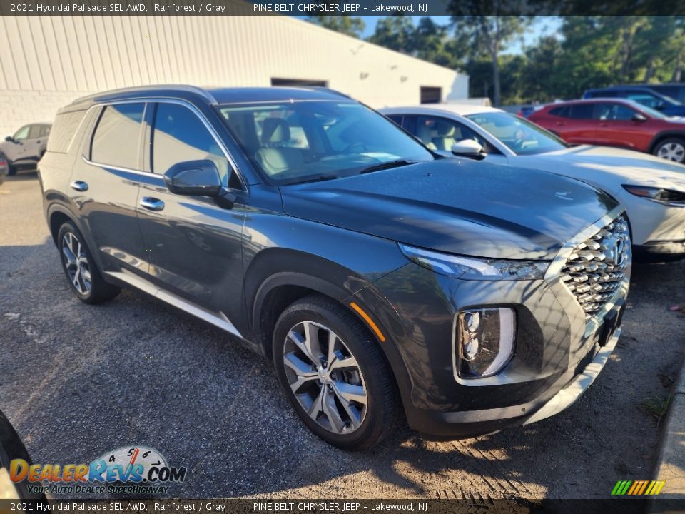 2021 Hyundai Palisade SEL AWD Rainforest / Gray Photo #2