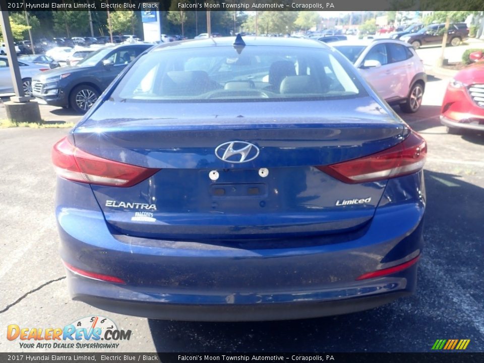 2017 Hyundai Elantra Limited Electric Blue / Black Photo #3