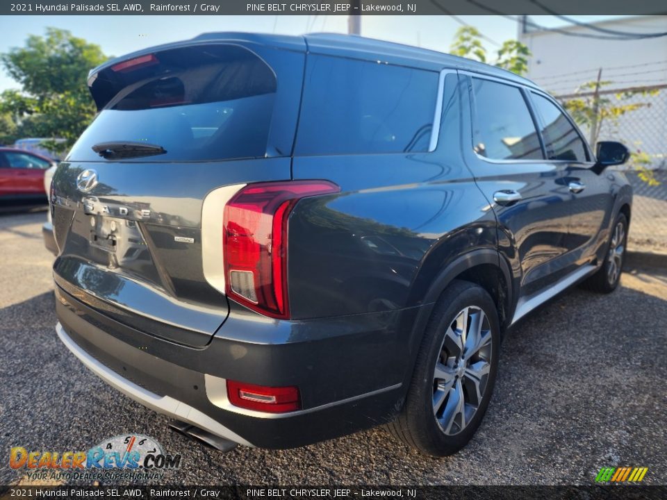 2021 Hyundai Palisade SEL AWD Rainforest / Gray Photo #3
