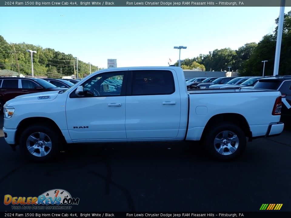 2024 Ram 1500 Big Horn Crew Cab 4x4 Bright White / Black Photo #2