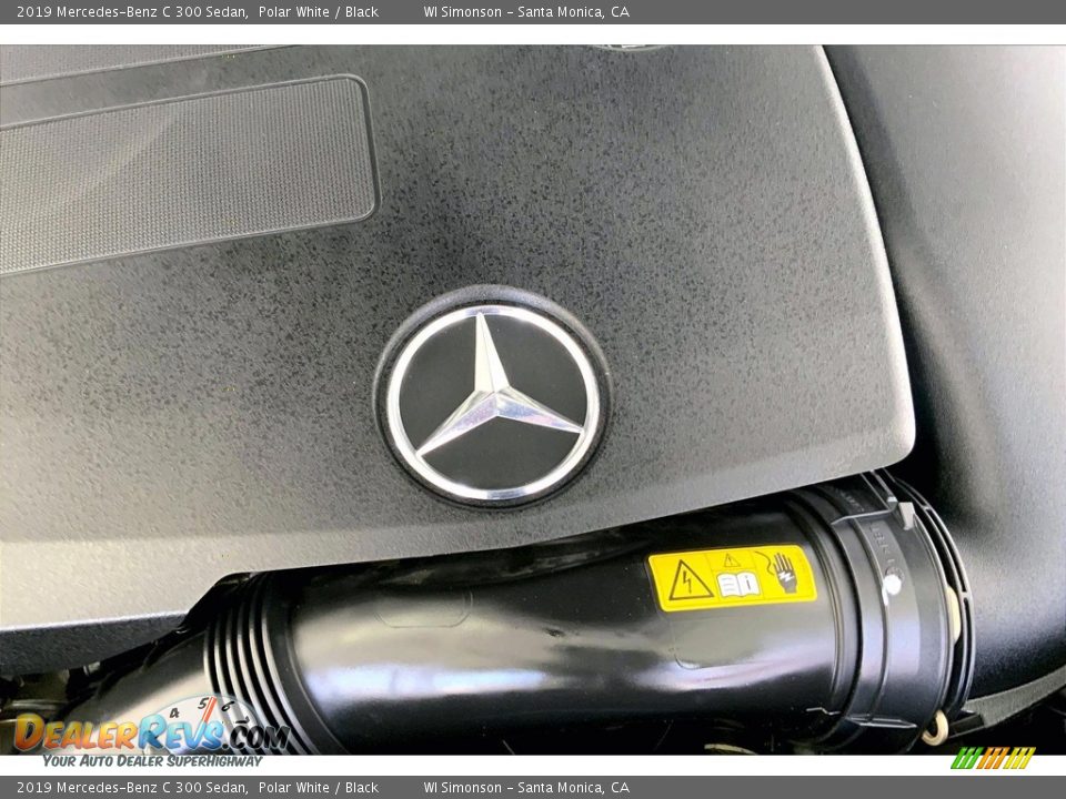 2019 Mercedes-Benz C 300 Sedan Polar White / Black Photo #32
