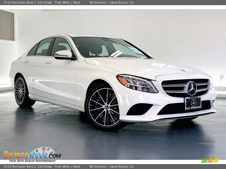 2019 Mercedes-Benz C 300 Sedan Polar White / Black Photo #34