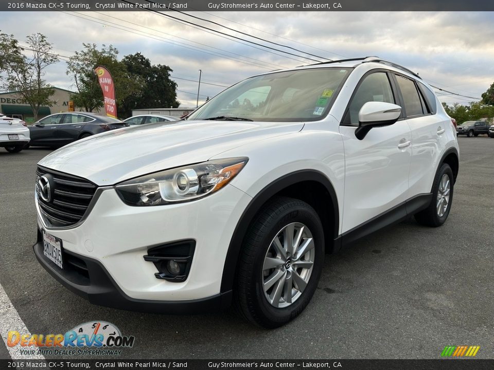 2016 Mazda CX-5 Touring Crystal White Pearl Mica / Sand Photo #3