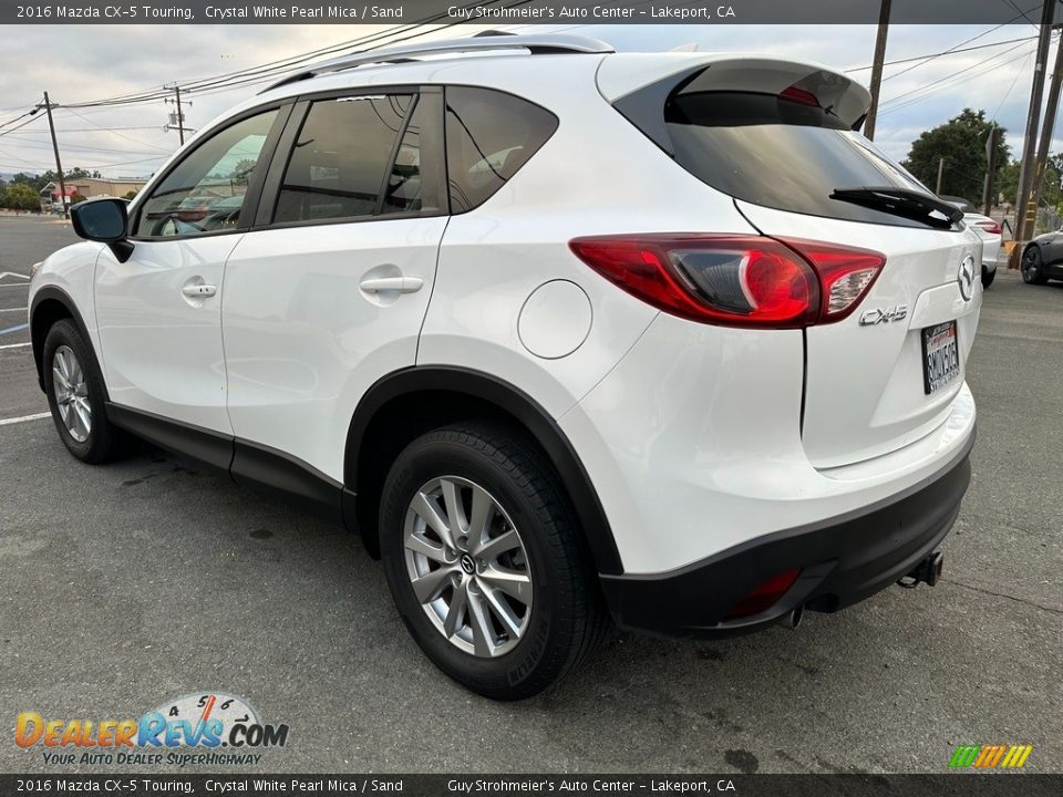 2016 Mazda CX-5 Touring Crystal White Pearl Mica / Sand Photo #4