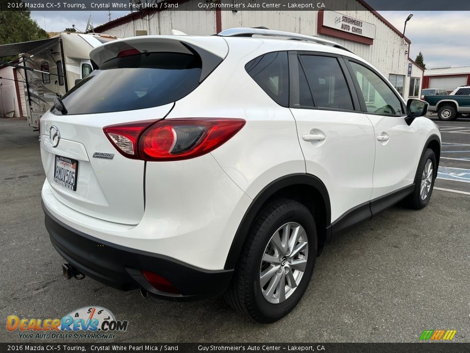 2016 Mazda CX-5 Touring Crystal White Pearl Mica / Sand Photo #6