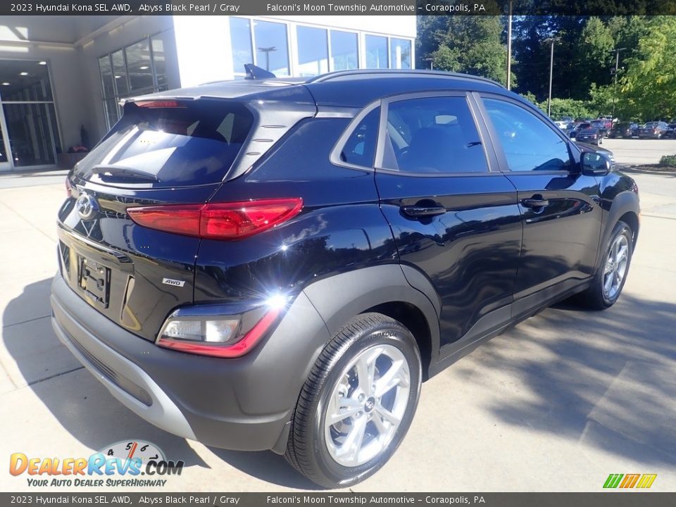 2023 Hyundai Kona SEL AWD Abyss Black Pearl / Gray Photo #2