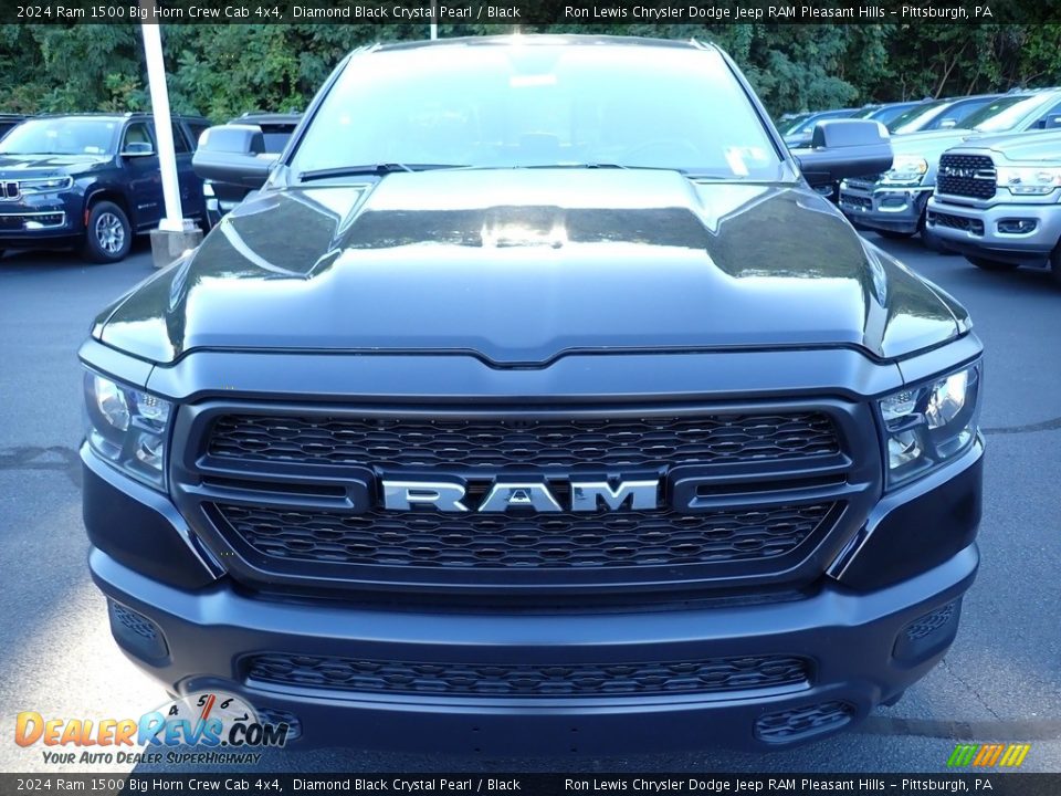 2024 Ram 1500 Big Horn Crew Cab 4x4 Diamond Black Crystal Pearl / Black Photo #10