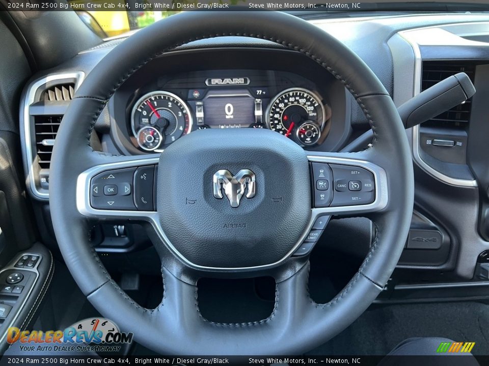 2024 Ram 2500 Big Horn Crew Cab 4x4 Steering Wheel Photo #19