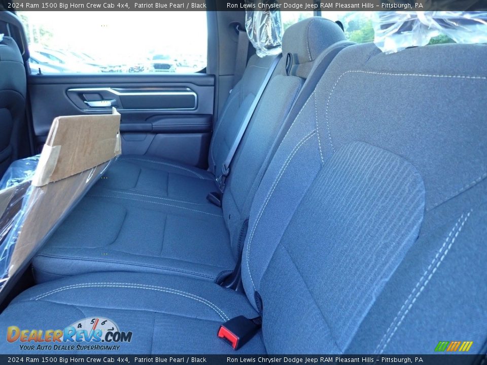 Rear Seat of 2024 Ram 1500 Big Horn Crew Cab 4x4 Photo #13