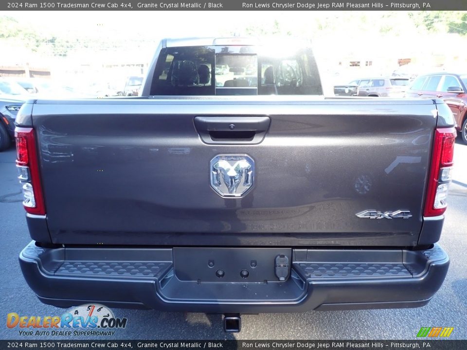 2024 Ram 1500 Tradesman Crew Cab 4x4 Granite Crystal Metallic / Black Photo #4